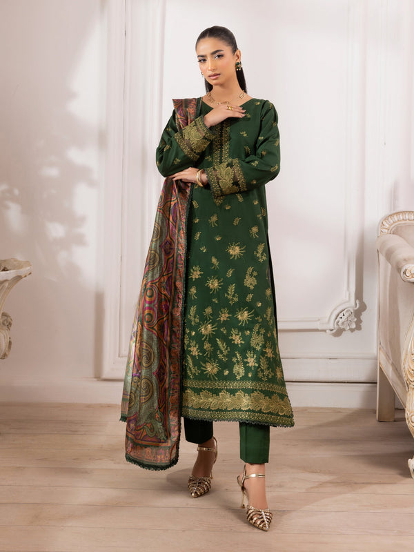ZE-08 LAWN EMBROIDERED 3PC STITCHED