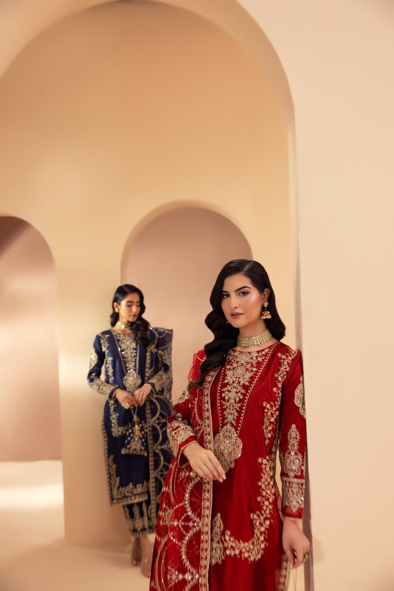 MGS-27 3PCS RAW SILK STITCHED/UNSTITCHED