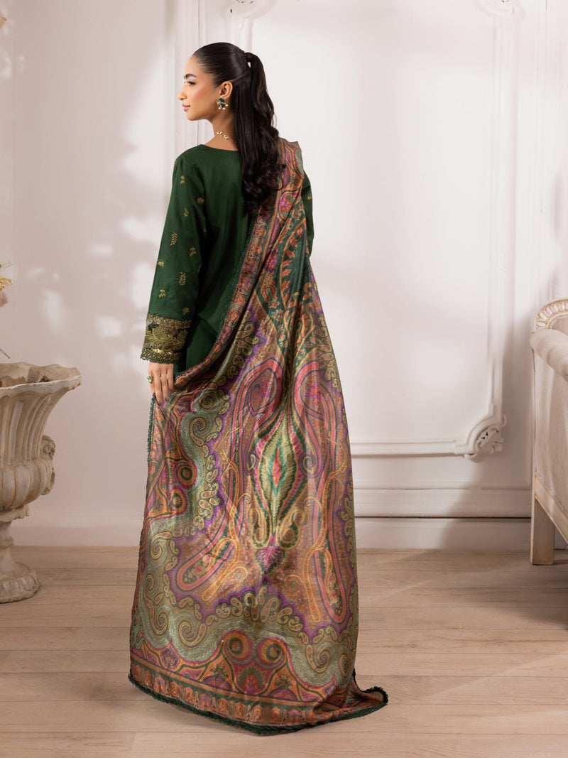 ZE-08 LAWN EMBROIDERED 3PC STITCHED