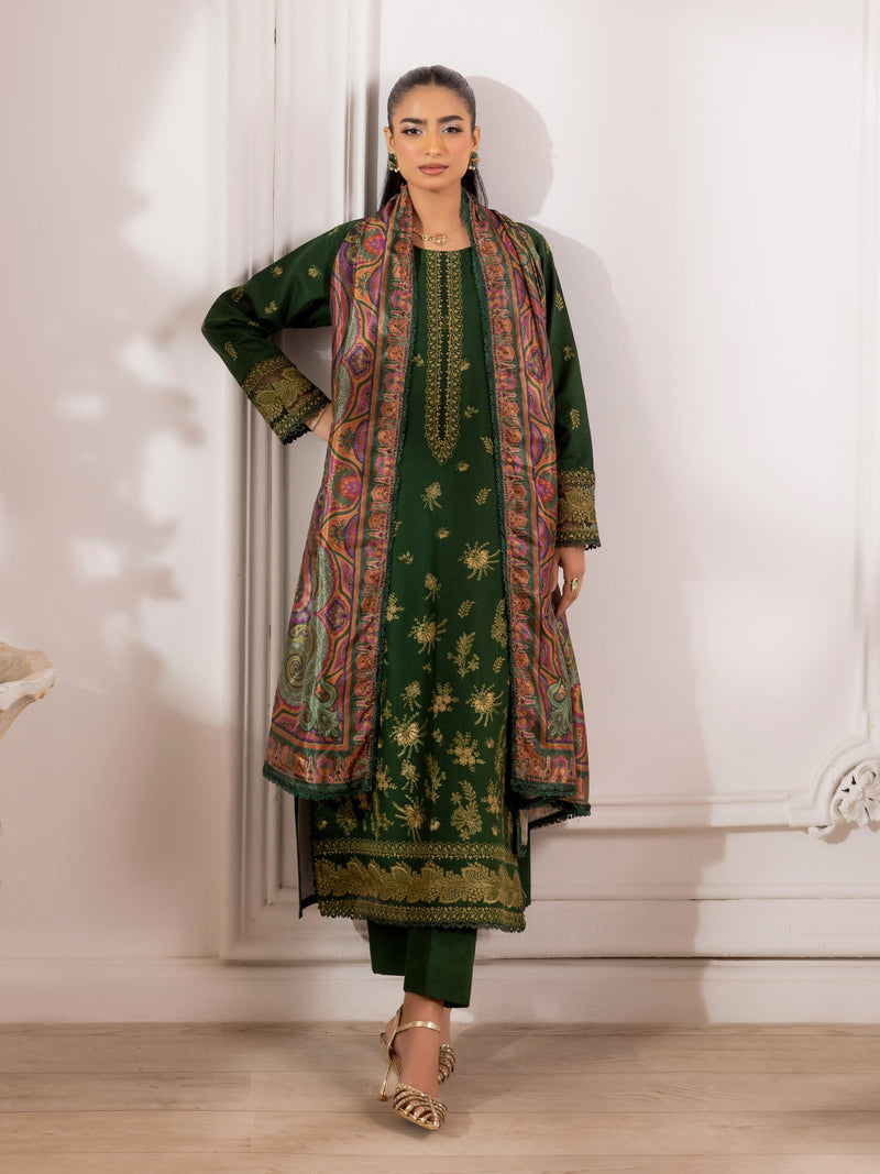 ZE-08 LAWN EMBROIDERED 3PC STITCHED