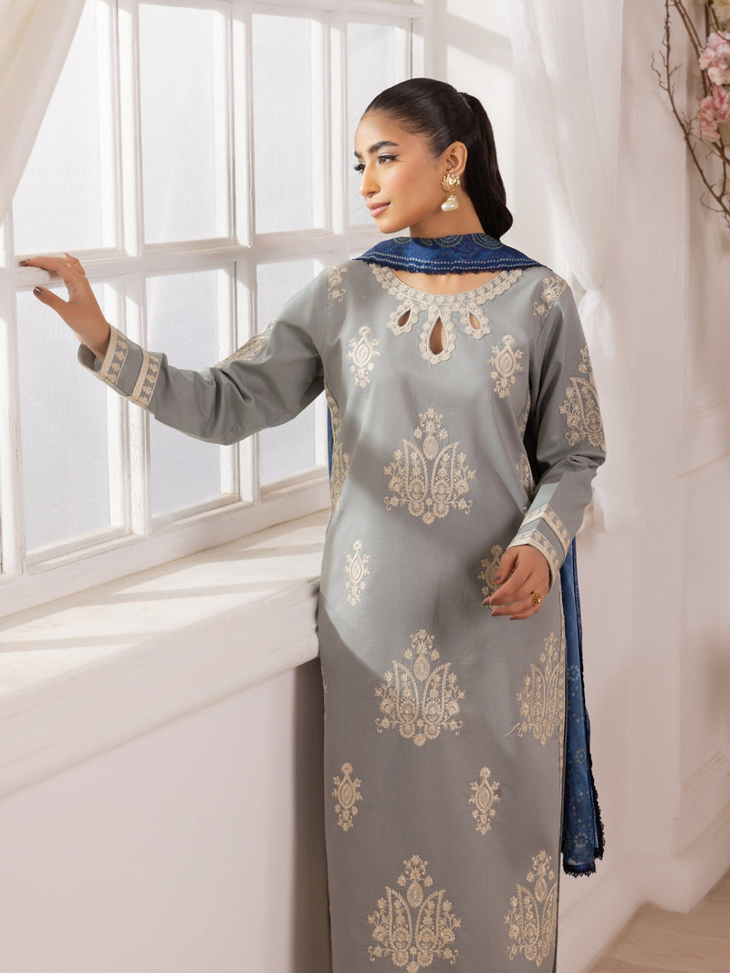 ZE-03 LAWN EMBROIDERED 3PC STITCHED/UNSTITCHED