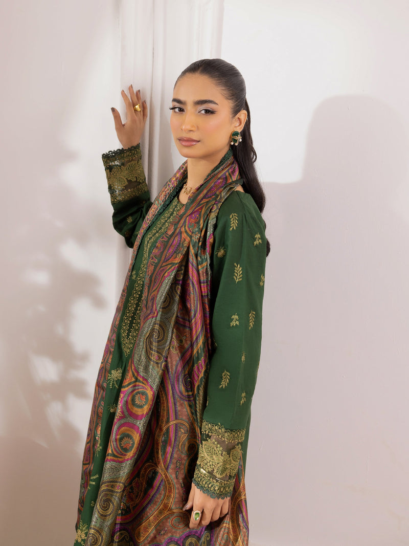 ZE-08 LAWN EMBROIDERED 3PC STITCHED