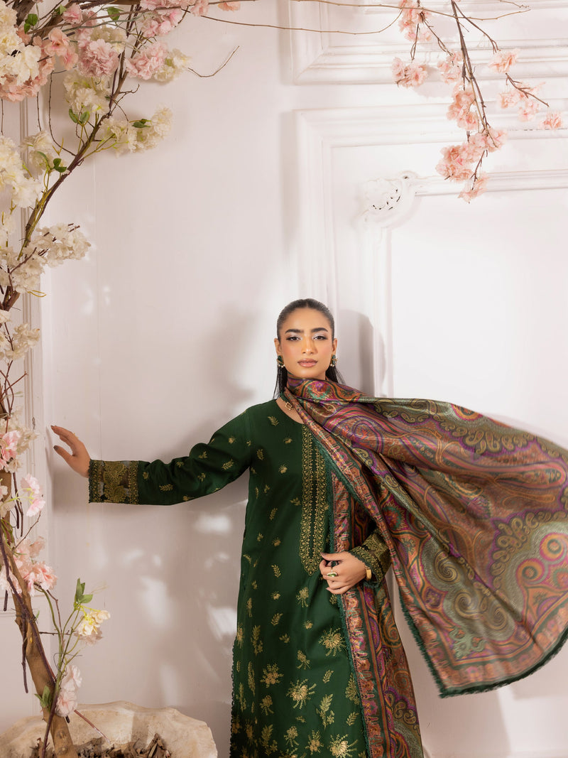 ZE-08 LAWN EMBROIDERED 3PC STITCHED