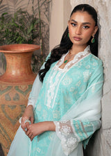 MGZ-09   3PC EMBROIDERED LAWN UNSTITCHED