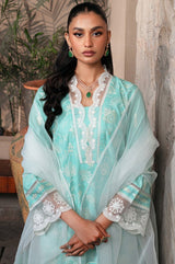 MGZ-09   3PC EMBROIDERED LAWN UNSTITCHED