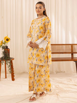 PLS-137 2PC SILK LAWN STITCHED
