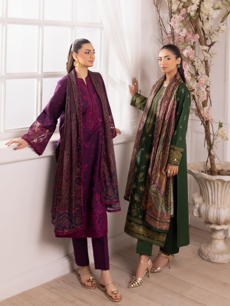ZE-08 LAWN EMBROIDERED 3PC STITCHED